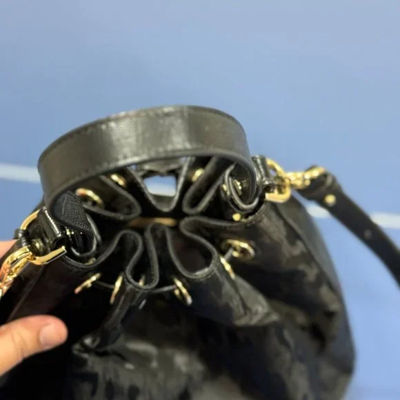 Brahmin Black Selene Bucket Shoulder Bag- Used - Picture 8 of 12